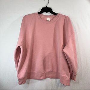 Terra & Sky Plus Size Blush Pink Sweatshirt. Size 4X.